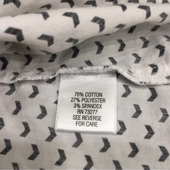 APT.9 Button Up Shirt Women's Size Large Long Sleeve White / Blue Casual - Picture 5 of 10